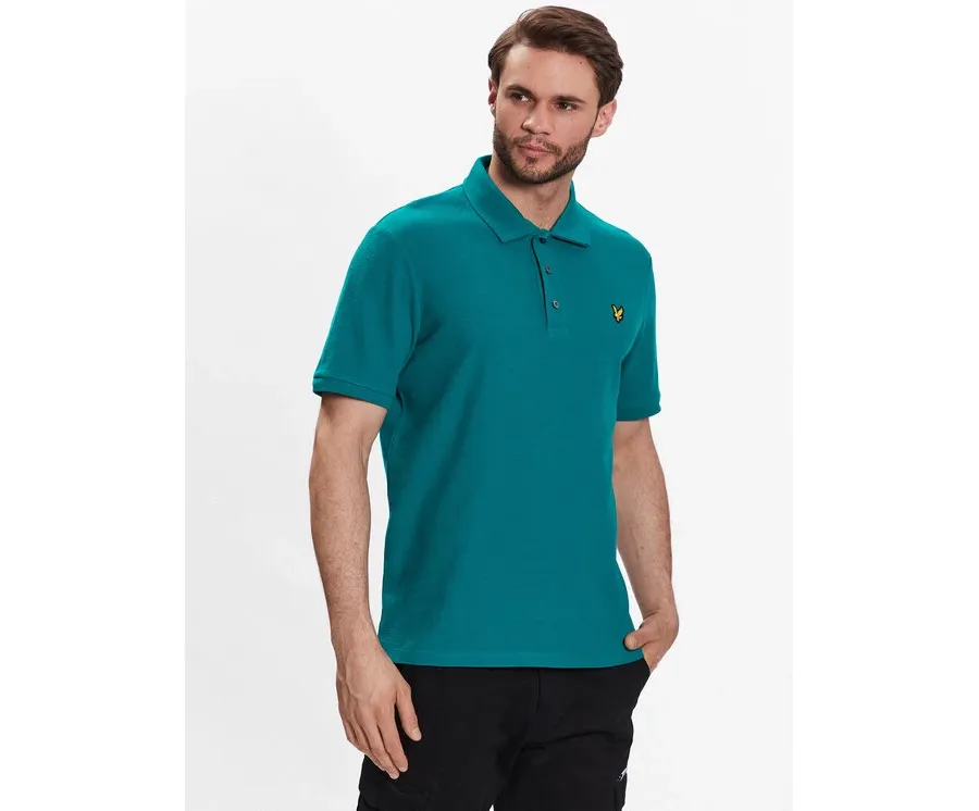 obrazek 1 Lyle & Scott Polo Milano Trim Polo Shirt SP1812V Niebieski Regular Fit