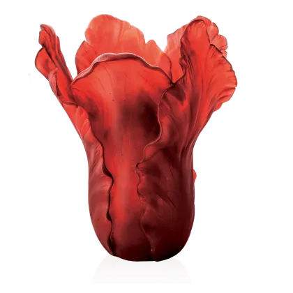 Zdjęcie Stylowy kryształowy wazon w kształcie tulipana - Daum