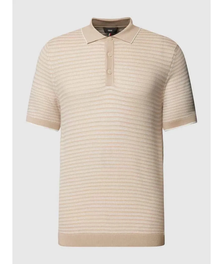 obrazek 1 Koszulka polo o kroju slim fit ze wzorem w paski model ‘Flavius’