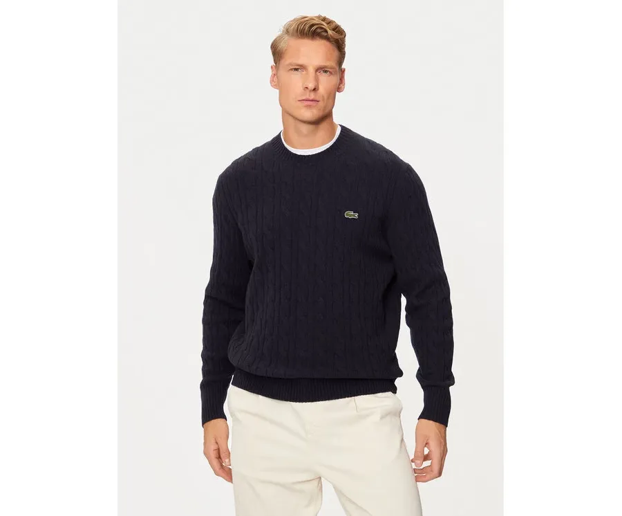 obrazek 1 Lacoste Sweter AH2924 Granatowy Regular Fit