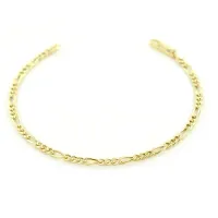 Picture Stylish men's bracelet in yellow gold