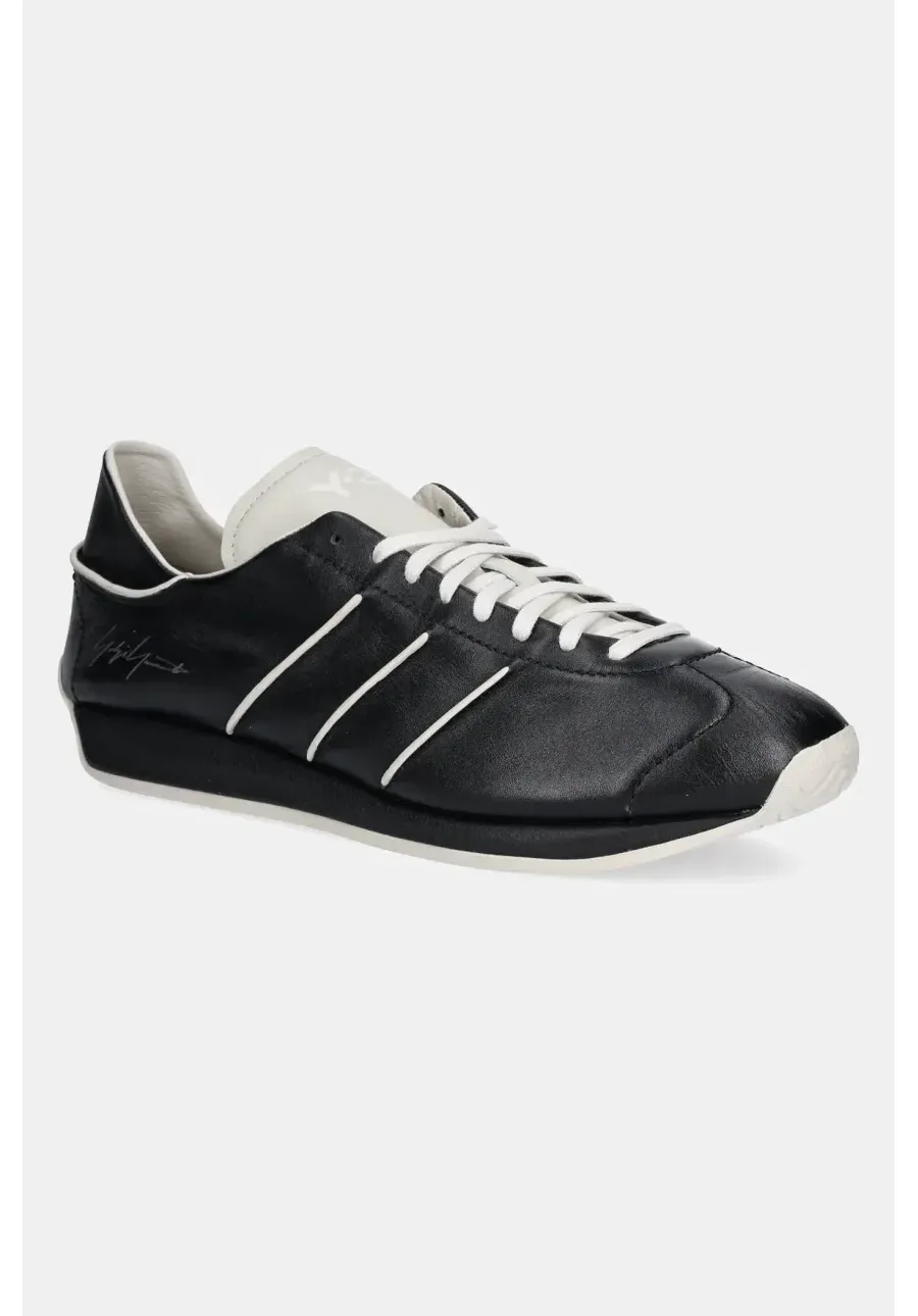obrazek 1 Y-3 sneakersy skórzane Country kolor czarny JS0586