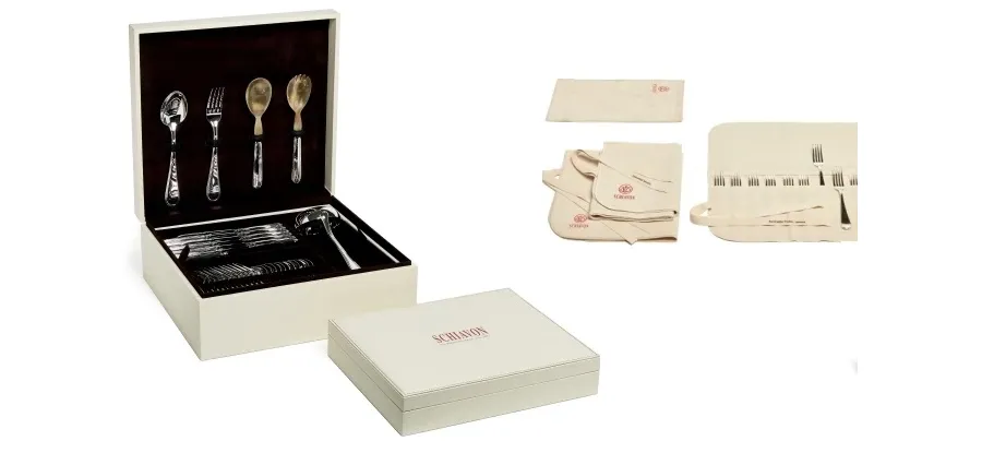 picture 12 Set of silver-plated Ottagonale cutlery for 12 people