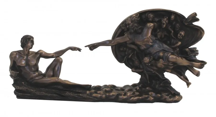 obrazek 1 Statuetka przedstawiająca „Stworzenie Adama” Michelangelo