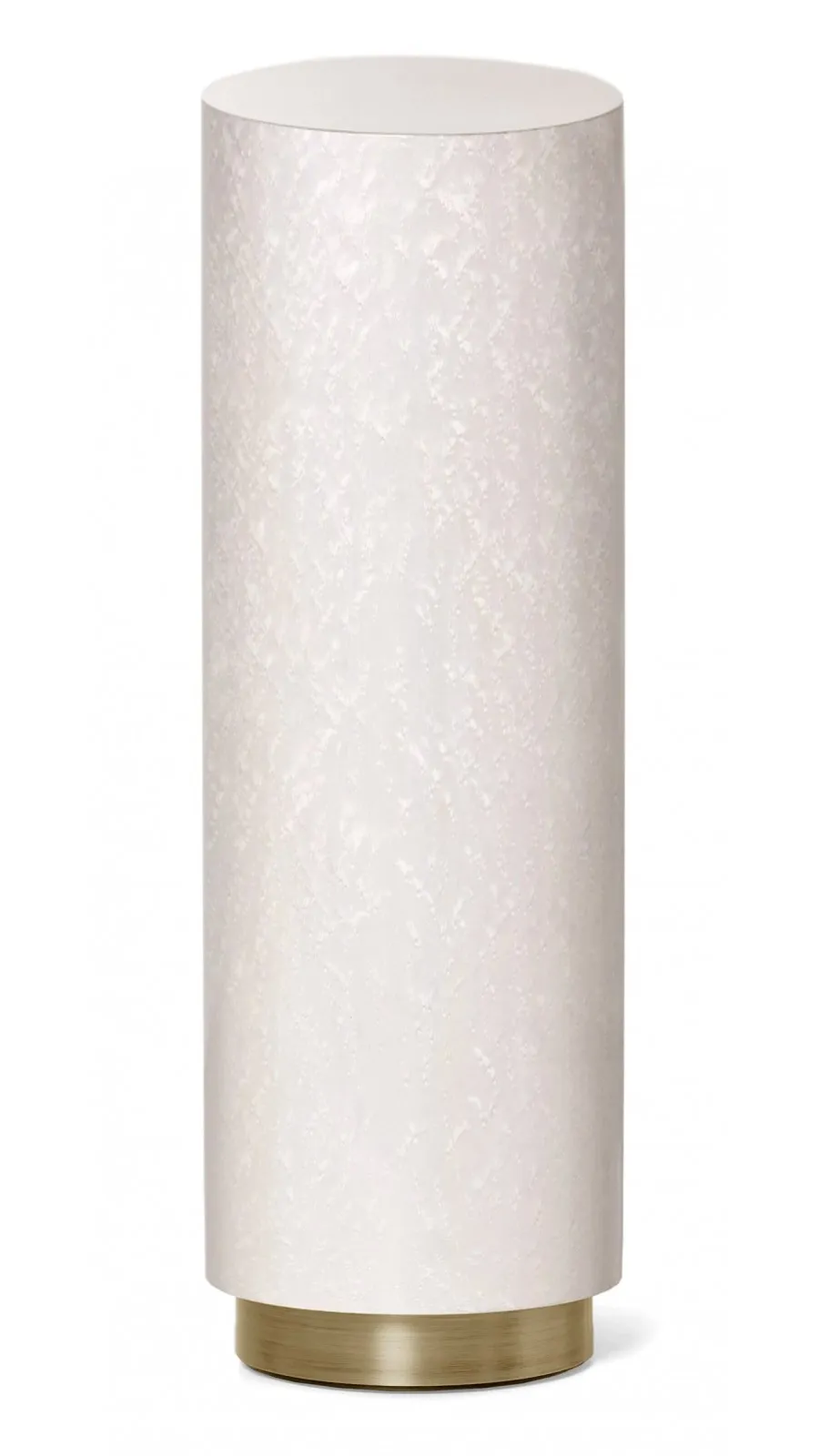 picture 6 Maple veneer pedestal with polished brass foot - Ginger & Jagger