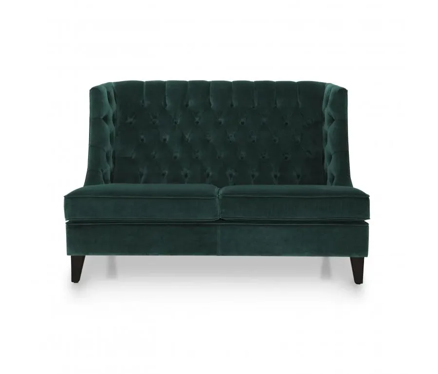obrazek 2 Zielona elegancka sofa 2-osobowa w stylu nowoczesnym - Sevensedie
