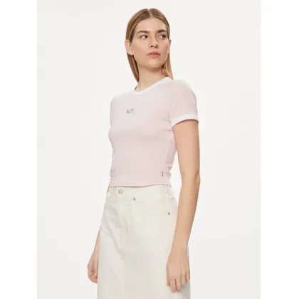 Zdjęcie Levi's® T-Shirt Graphic Ringer A3523-0060 Różowy Slim Fit