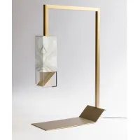 Picture Elegant table lamp with a marble finish