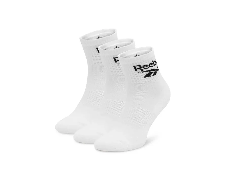 obrazek 1 Reebok Zestaw 3 par wysokich skarpet unisex R0427-SS24 (3-pack) Biały