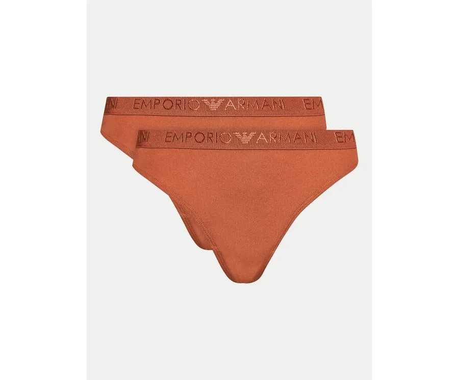 obrazek 1 Emporio Armani Underwear Komplet 2 par stringów 163333 4R235 01656 Brązowy