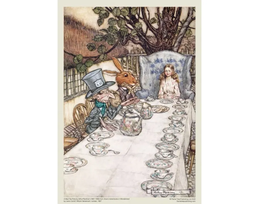 obrazek 3 Puzzle dla dorosłych Arthur Rackham: Alicja w Krainie Czarów: Spotkanie przy herbacie - Flame Tree Publishing
