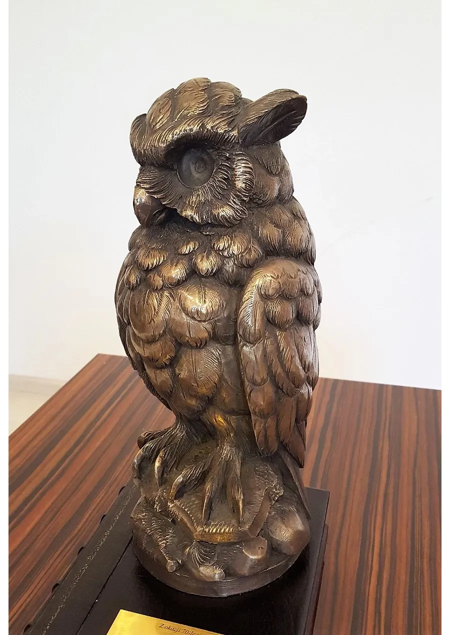 obrazek 3 Gustowna figurka na biurko - Mądra Sowa!