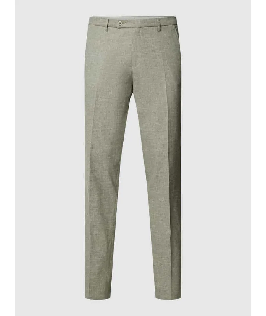 obrazek 1 Spodnie do garnituru o kroju slim fit z efektem melanżowym model ‘Paco’