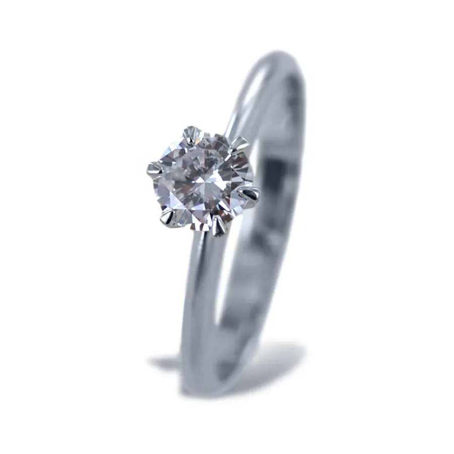 obrazek 1 Wyjątkowy pierścionek Solitaire Crown z diamentem
