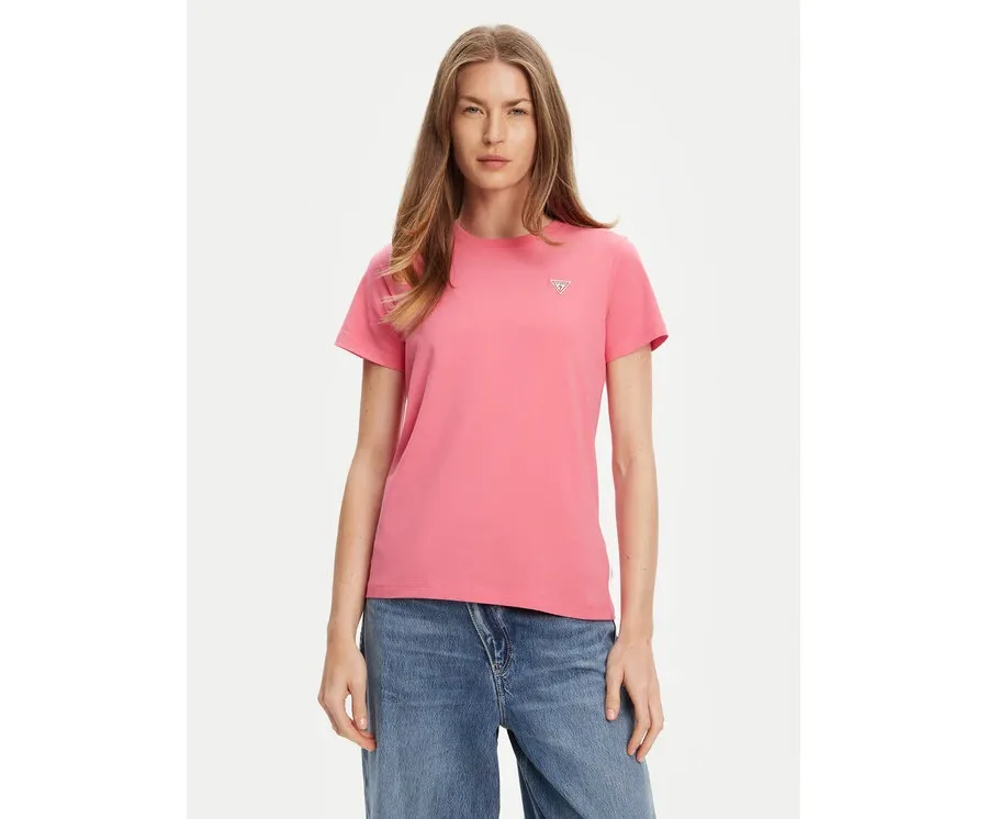 obrazek 1 Guess Jeans T-Shirt W4YI10 J1314 Różowy Regular Fit