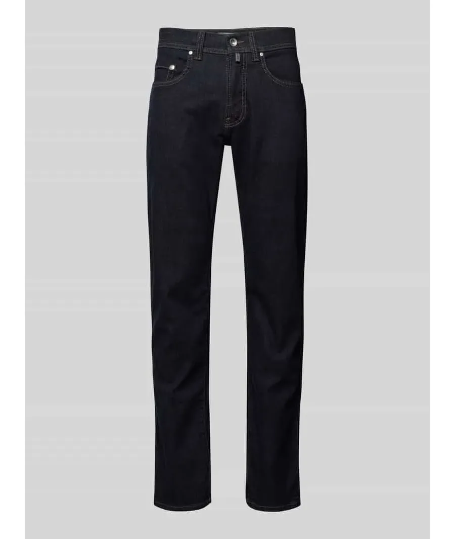 obrazek 1 Jeansy o kroju tapered fit z bawełną ekologiczną model ‘Lyon’