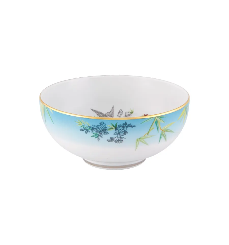 obrazek 1 Porcelanowa miska na zupę Rêveries z przedstawieniem roślin i ptaków - Vista Alegre