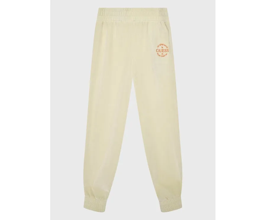 obrazek 1 Guess Spodnie dresowe J2BQ12 KBEB0 Beżowy Regular Fit