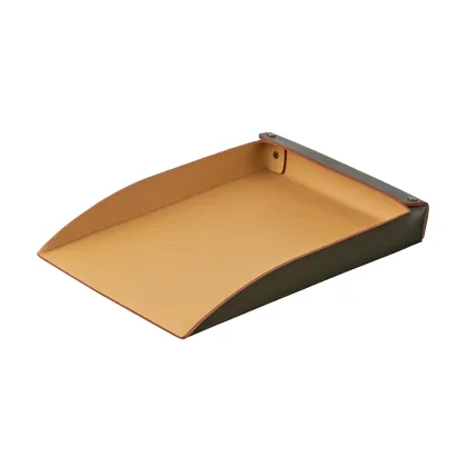 Zdjęcie Wyjątkowa taca na dokumenty A4 do biura wykonana z naturalnej skóry