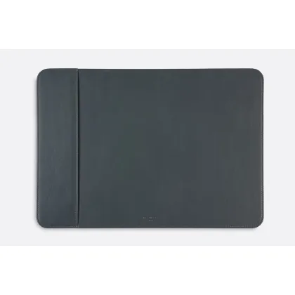 Picture Luxurious blue leather desk pad - for the office