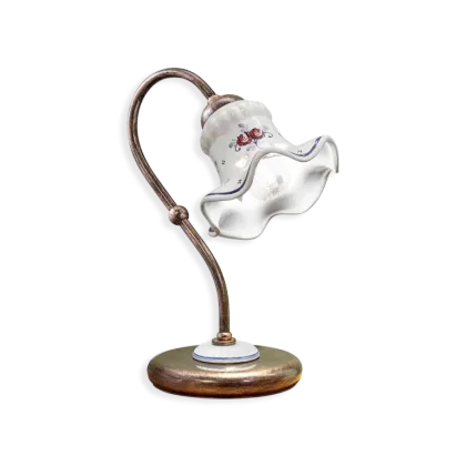 Zdjęcie Prestiżowa włoska lampka na stolik w stylu klasycznym