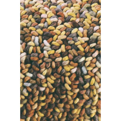 Picture Prestigious yellow-brown loop carpet - STONE 18806