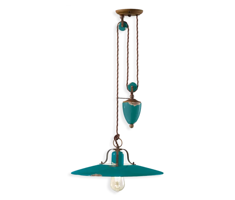 obrazek 6 Luksusowa lampa wisząca retro z Włoch