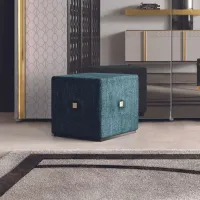 Picture Stylish Italian square pouffe