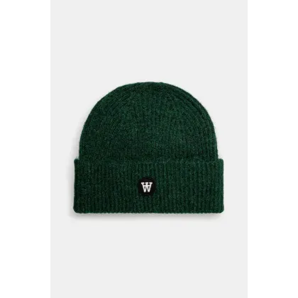 Zdjęcie Wood Wood czapka z domieszką wełny Vin AA Beanie kolor zielony 10320804.4068