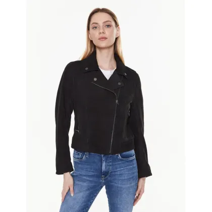 Zdjęcie Pepe Jeans Kurtka skórzana Roma PL402145 Czarny Regular Fit