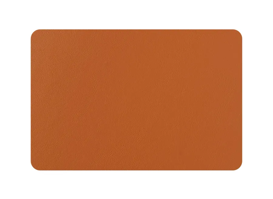 obrazek 2 Podkładka na biurko 45х30 cm wykonana ze skóry w kolorze koniaku i bordowym