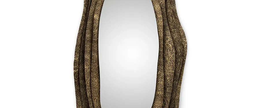 obrazek 4 Designerskie lustro łazienkowe nawiązujące kształtem do japońskiej ostrygi