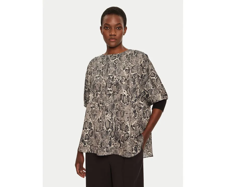 obrazek 1 JOOP! Bluzka Bine 10018881 30044813 Szary Regular Fit