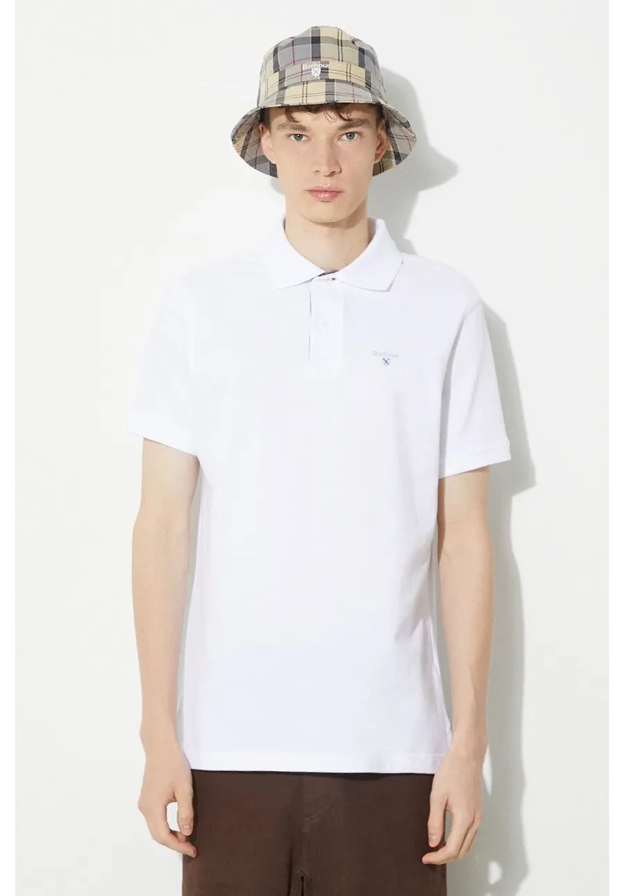 obrazek 1 Barbour polo bawełniane Tartan Pique Polo kolor biały z aplikacją MML0012