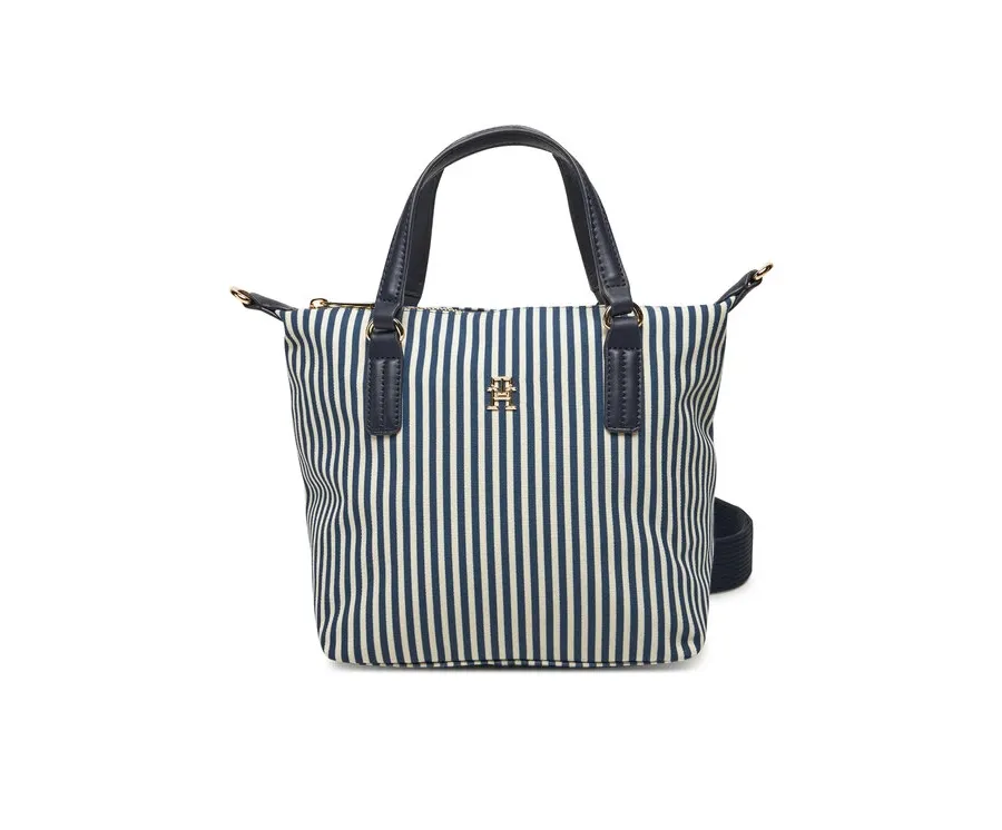 obrazek 1 Tommy Hilfiger Torebka Poppy Summer Small Tote AW0AW17202 Granatowy