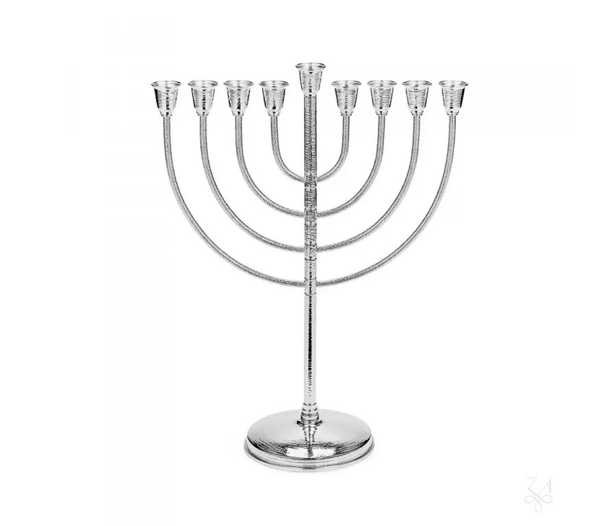 obrazek 1 Srebrna menora Tel Aviv o nowoczesnym designie - Zaramella Argenti