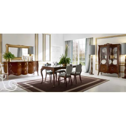 Zdjęcie Klasyczny włoski prostokątny stół do salonu – Morello Gianpaolo