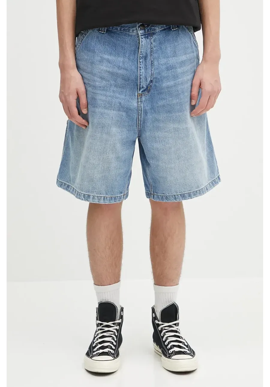 obrazek 1 Carhartt WIP szorty jeansowe bawełniane OG Single Knee Short męskie kolor niebieski I034872.01UR