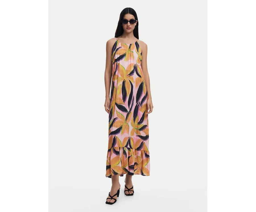 obrazek 1 Desigual Sukienka letnia Limoges 25SWVW12 Kolorowy Regular Fit