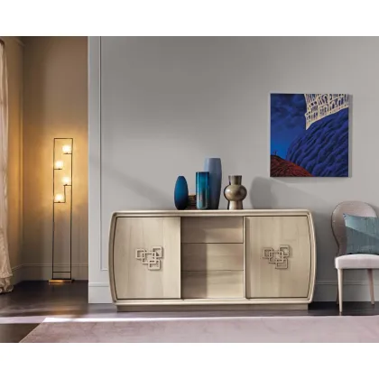 Zdjęcie Prestiżowa komoda z 2 przesuwanymi drzwiami i 3 szufladami do elitarnego apartamentu – Cantiero