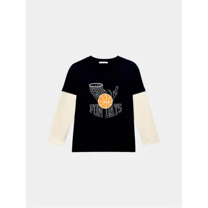 Zdjęcie Tom Tailor Bluzka 1037530 Granatowy Regular Fit