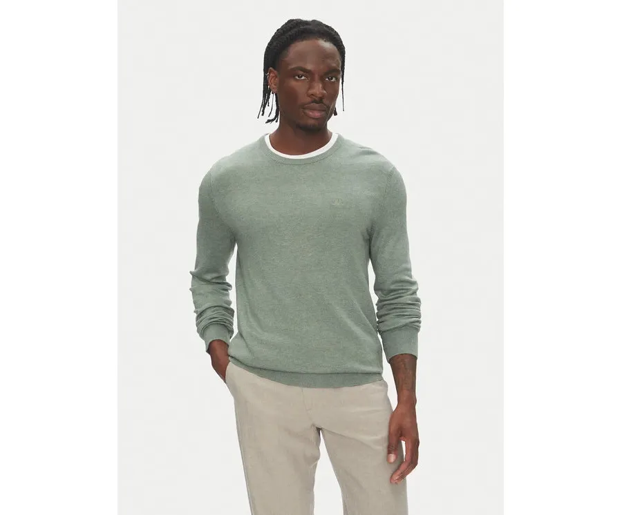 obrazek 1 Lindbergh Sweter 30-80043 Beżowy Slim Fit