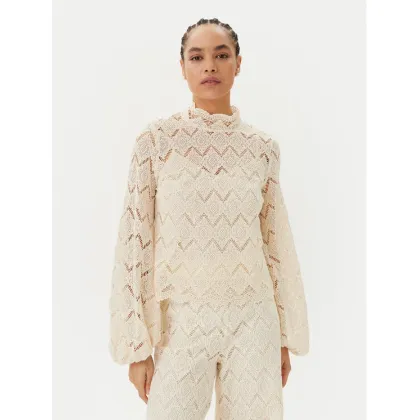 Zdjęcie TWINSET Bluzka 251TP2404 Beżowy Regular Fit