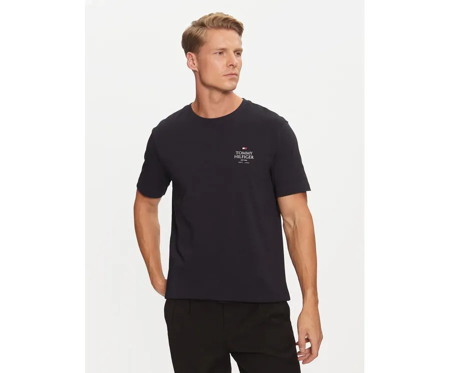 obrazek 1 Tommy Hilfiger T-Shirt MW0MW36500 Granatowy Regular Fit