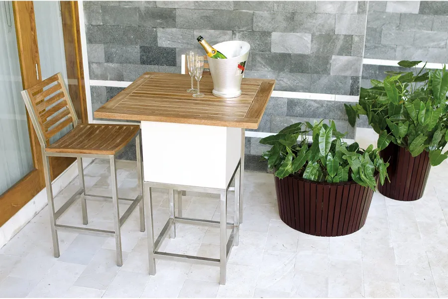 obrazek 2 Wyjątkowe krzesło barowe Teak- Berbeda