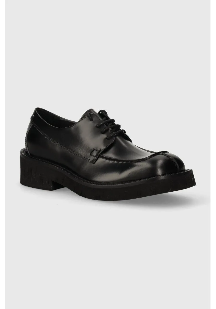obrazek 1 MM6 Maison Margiela półbuty skórzane męskie kolor czarny SH1WQ0001
