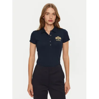 Zdjęcie Tommy Hilfiger Polo Varsity WW0WW43931 Granatowy Slim Fit