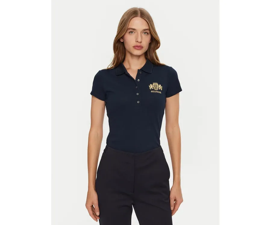 obrazek 1 Tommy Hilfiger Polo Varsity WW0WW43931 Granatowy Slim Fit
