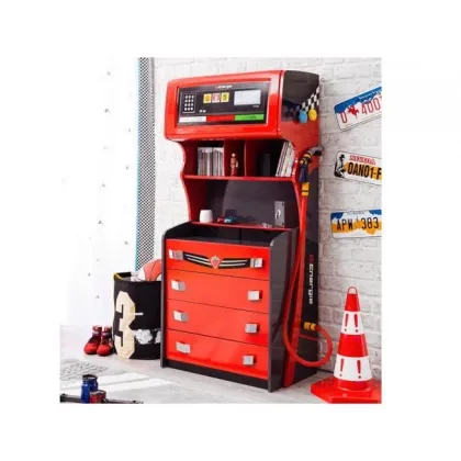 Zdjęcie Niebanalna komoda w kształcie dystrybutora paliwa do pokoju chłopca - Cilek