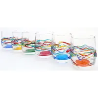 Zdjęcie Fantastyczny zestaw 6 szklanek dekoracyjnych - 190 ml